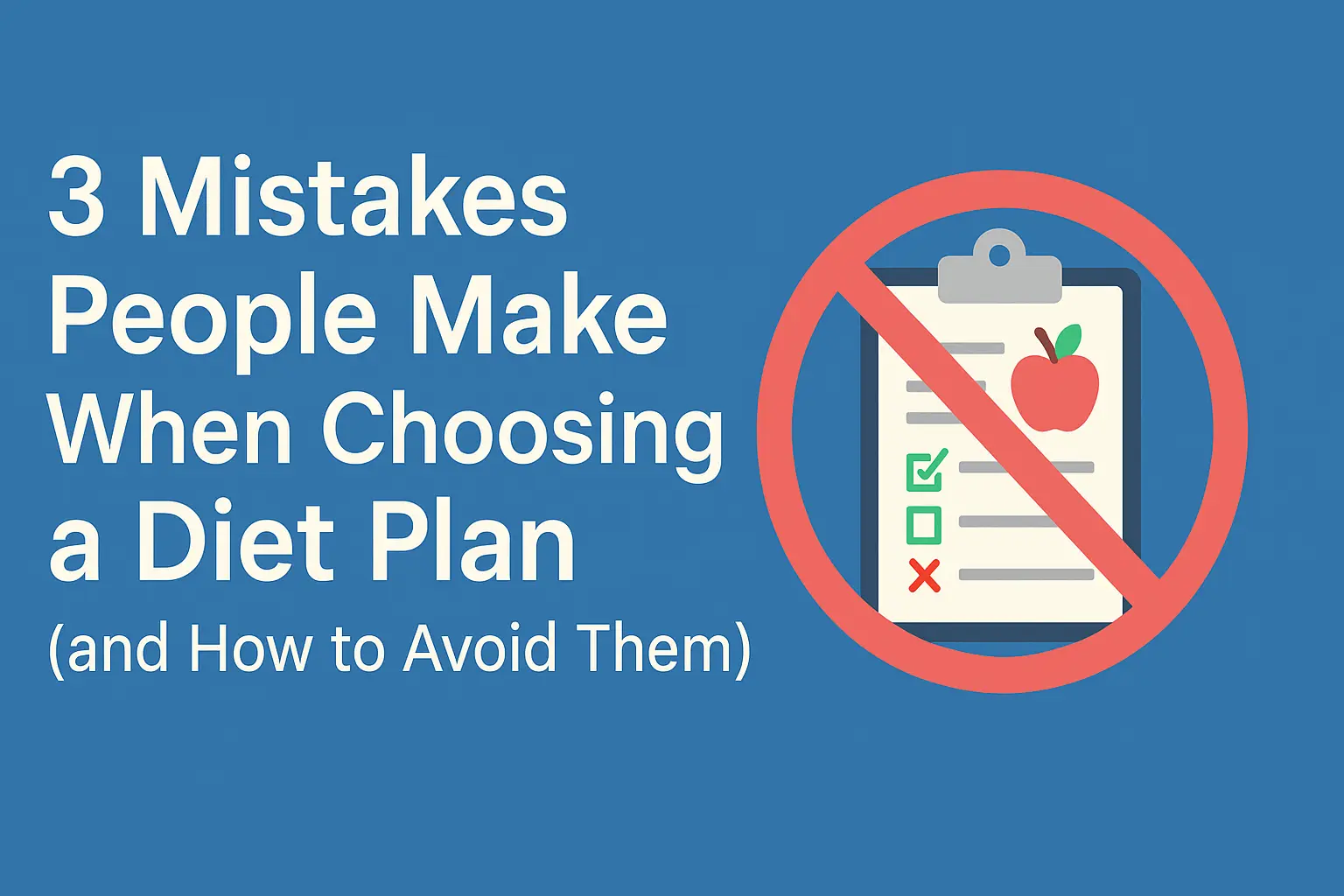 3 Mistakes People Make When Choosing a Diet Plan (and How to Avoid Them)